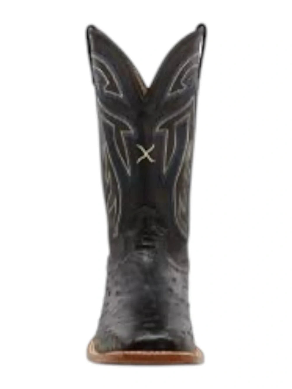 Twisted X Black Shaft with Brown Textured Foot Men's Cowboy Boots